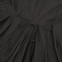 TOWAVASE タック 21-0037S コットン プルオーバー ブラウス シャツ ブラック レディース トワヴァーズ【中古】5-0927M∞