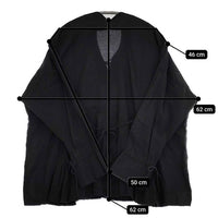 TOWAVASE タック 21-0037S コットン プルオーバー ブラウス シャツ ブラック レディース トワヴァーズ【中古】5-0927M∞