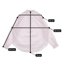 Shinzone DADDY SHIRTS 定価19580円 23SMSBL05 ストライプ 長袖シャツ ピンク ホワイト レディース シンゾーン【中古】5-0714M∞