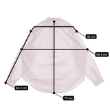 Shinzone DADDY SHIRTS 定価19580円 23SMSBL05 ストライプ 長袖シャツ ピンク ホワイト レディース シンゾーン【中古】5-0714M∞