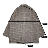 JOURNAL STANDARD LUXE グランマチェックジャケット 定価41800円 22AW グレー レディース ジャーナルスタンダード ラックス【中古】5-0920T♪