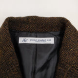 JOURNAL STANDARD LUXE ヘリンツィードジャケット 定価44000円 テーラード ブラウン レディース ジャーナルスタンダード ラックス【中古】5-0920T♪