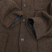 JOURNAL STANDARD LUXE ヘリンツィードジャケット 定価44000円 テーラード ブラウン レディース ジャーナルスタンダード ラックス【中古】5-0920T♪