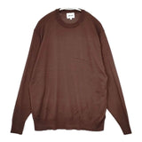 Morris&Sons クルーネックニットプルオーバー 定価19800円 ウール セーター ニット ブラウン レディース モリスアンドサンズ【中古】5-0921T∞
