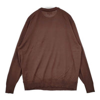 Morris&Sons クルーネックニットプルオーバー 定価19800円 ウール セーター ニット ブラウン レディース モリスアンドサンズ【中古】5-0921T∞