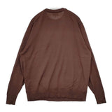 Morris&Sons クルーネックニットプルオーバー 定価19800円 ウール セーター ニット ブラウン レディース モリスアンドサンズ【中古】5-0921T∞