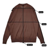 Morris&Sons クルーネックニットプルオーバー 定価19800円 ウール セーター ニット ブラウン レディース モリスアンドサンズ【中古】5-0921T∞