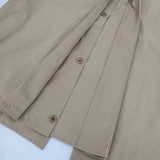 YAECA 69501 コットンナイロン スタンダード ステンカラーコート ベージュ KHAKI レディース ヤエカ【中古】5-0927M∞