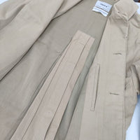 YAECA 69501 コットンナイロン スタンダード ステンカラーコート ベージュ KHAKI レディース ヤエカ【中古】5-0927M∞