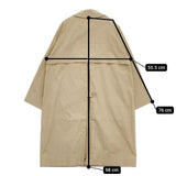 YAECA 69501 コットンナイロン スタンダード ステンカラーコート ベージュ KHAKI レディース ヤエカ【中古】5-0927M∞