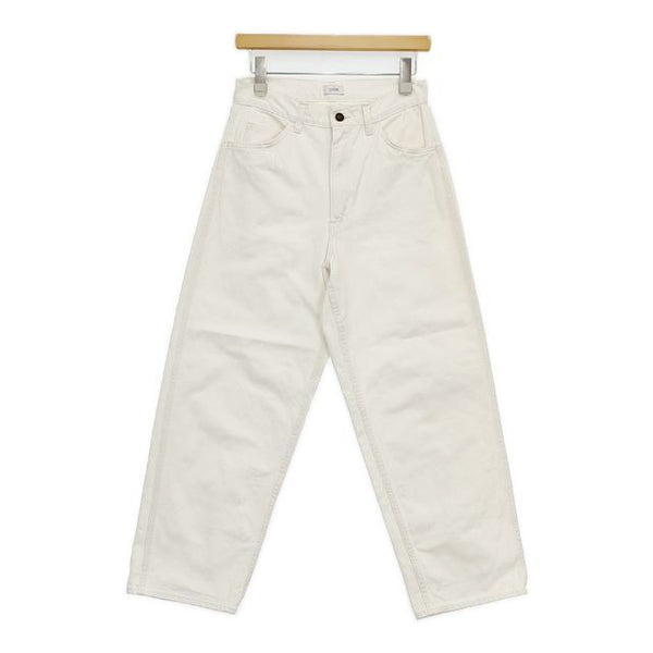 CIOTA COTTON TWILL 5 POCKET PANTS 定価29700円 PTLM-122-SB ジーンズ デニムパンツ オフホワイト レディース シオタ【中古】5-0830G∞