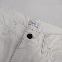 CIOTA COTTON TWILL 5 POCKET PANTS 定価29700円 PTLM-122-SB ジーンズ デニムパンツ オフホワイト レディース シオタ【中古】5-0830G∞