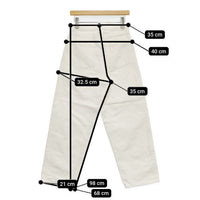 CIOTA COTTON TWILL 5 POCKET PANTS 定価29700円 PTLM-122-SB ジーンズ デニムパンツ オフホワイト レディース シオタ【中古】5-0830G∞