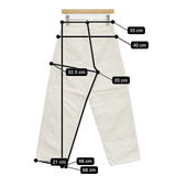 CIOTA COTTON TWILL 5 POCKET PANTS 定価29700円 PTLM-122-SB ジーンズ デニムパンツ オフホワイト レディース シオタ【中古】5-0830G∞