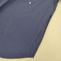 MANOF BALOON SLEEVE SHIRT 定価17600円 86122-4092 サイドスリット ブラウス シャツ 24SS ブルー レディース マノフ【中古】5-0927M∞
