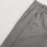 qualite ストレッチ素材 3244-00-50005 イージースラックス パンツ グレー レディース カリテ【中古】5-0714G∞