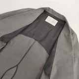 qualite ストレッチ素材 ダブルボタンジャケット 3244-00-80000 テーラードジャケット グレー レディース カリテ【中古】5-0714M∞