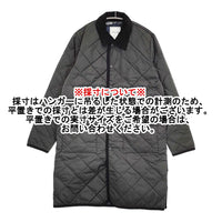TAION 未使用品 シティパイピングカラーロングダウンコート L TAION-109CI-LONG キルティング ブラック ユニセックス タイオン【中古】5-0920T♪