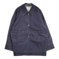 CLANE 新品 DENIM OVER JACKET 定価30800円 16103-0512 デニムジャケット 24SS ネイビー レディース クラネ【中古】5-0927M∞