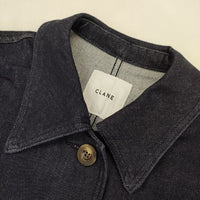 CLANE 新品 DENIM OVER JACKET 定価30800円 16103-0512 デニムジャケット 24SS ネイビー レディース クラネ【中古】5-0927M∞