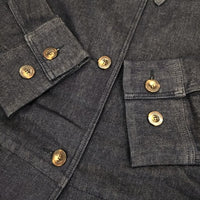 CLANE 新品 DENIM OVER JACKET 定価30800円 16103-0512 デニムジャケット 24SS ネイビー レディース クラネ【中古】5-0927M∞