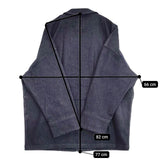 CLANE 新品 DENIM OVER JACKET 定価30800円 16103-0512 デニムジャケット 24SS ネイビー レディース クラネ【中古】5-0927M∞