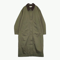 anuke 未使用品 Twill Soutiencollar Coat 38 定価24200円 62420002 ステンカラーコート 24AW カーキ レディース アンヌーク【中古】5-0920T♪