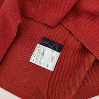 Pal'las Palace コットンハイネックリブニットプルオーバー PKP0-3916D TB セーター ニット レッド レディース パラスパレス【中古】5-0927M∞