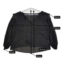 Spick and Span コットン レース インド製 ブラウス シャツ ブラック レディース スピックアンドスパン【中古】5-0619M∞
