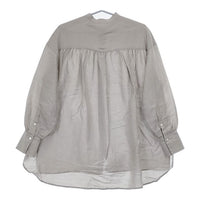 IENA ラミーリヨセルバックギャザーシャツ ブラウス シャツ 22SS グレー レディース イエナ【中古】5-0619M∞