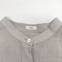 IENA ラミーリヨセルバックギャザーシャツ ブラウス シャツ 22SS グレー レディース イエナ【中古】5-0619M∞