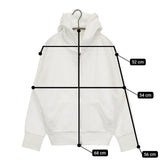 IENA ダンボールニットジップアップフーディ 定価19800円 24070900960010 パーカー 24SS ホワイト レディース イエナ【中古】5-0714M∞