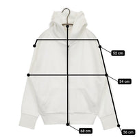 IENA ダンボールニットジップアップフーディ 定価19800円 24070900960010 パーカー 24SS ホワイト レディース イエナ【中古】5-0714M∞