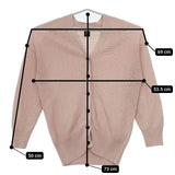 BATONER THE SUMMER KNIT TUNIC CARDIGAN サマーニットチュニックカーディガン BN-22SL-022 カーディガン ピンク レディース バトナー【中古】5-0619M∞