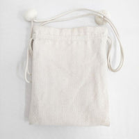 kina キナ pon pon pochette ポンポン ポシェット 巾着バッグ オフホワイト レディース【中古】5-0802G∞