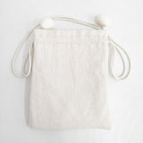 kina キナ pon pon pochette ポンポン ポシェット 巾着バッグ オフホワイト レディース【中古】5-0802G∞