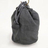 kina キナ pon pon bag ポンポンバッグ maru まる 巾着 ショルダーバッグ ブラック レディース【中古】5-0806G∞