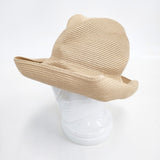 mature ha BOX HAT ボックスハット ペーパー 帽子 ハット ベージュ レディース マチュアーハ【中古】5-0605M◎