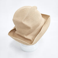 mature ha BOX HAT ボックスハット ペーパー 帽子 ハット ベージュ レディース マチュアーハ【中古】5-0605M◎