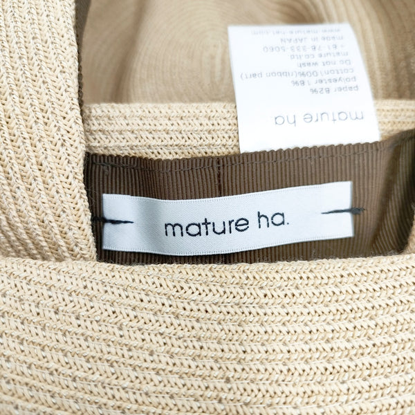 楽天市場】mature ha BOXED HAT ボックスハット グログラン