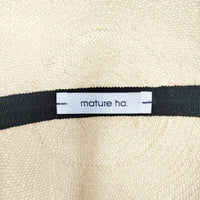 mature ha パナマハット 帽子 ハット ベージュ レディース マチュアーハ【中古】5-0605S◎