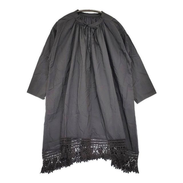 nest Robe 01103-2014 裾レース チュニック  ワンピース グレー レディース ネストローブ【中古】5-0714M∞