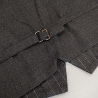 nest Robe 01113-1098 ストライプ ウール ジレ ベスト グレー レディース ネストローブ【中古】5-0921T∞