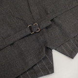 nest Robe 01113-1098 ストライプ ウール ジレ ベスト グレー レディース ネストローブ【中古】5-0921T∞