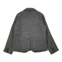 nest Robe 01104-0241 ヘリンボーン ウールリネン ジャケット グレー レディース ネストローブ【中古】5-0921T∞