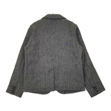 nest Robe 01104-0241 ヘリンボーン ウールリネン ジャケット グレー レディース ネストローブ【中古】5-0921T∞