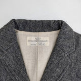 nest Robe 01104-0241 ヘリンボーン ウールリネン ジャケット グレー レディース ネストローブ【中古】5-0921T∞