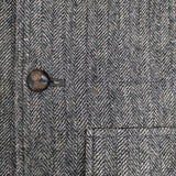 nest Robe 01104-0241 ヘリンボーン ウールリネン ジャケット グレー レディース ネストローブ【中古】5-0921T∞