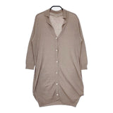 nest Robe 29082-0192 コットンニット ロング カーディガン ベージュ レディース ネストローブ【中古】5-0619M∞