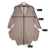 nest Robe 29082-0192 コットンニット ロング カーディガン ベージュ レディース ネストローブ【中古】5-0619M∞